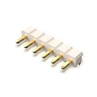 GCT (Global Connector Technology) BG303-06-A-0300-L-G Headers 6w, 2.54mm Pth Header, SIL, TH, Horiz, GF, LCP Natural, ກ່ອງ