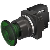 SIEMENS 52BP3KS Mushroom 3POS,NEMA4X,MOM,XFR 600V,FULL ILL GRN