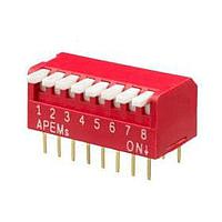 APEM NDPL08V ສະຫນັບ DIP DIP SWITCH DP PIANO STYLE