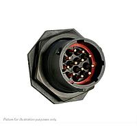 Eaton Souriau-Sunbank UTS71492P ຮອບຮອງພລາສຕິກ jam nut receptacle, ບໍ່ມີ backshell, ສໍາລັບ 12 ຕິດຕໍ່ຊາຍ, IP68/69K