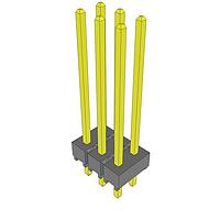 Samtec HTSW-103-17-G-D ພິນເຮດເດີຮອງຮ້ອນສູງ ສະແຕຣິບພິນເຮດເດີ PCB