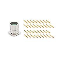 Amphenol SINE Systems MA2LAE1700S-KIT ຊຸດປະກອບການຕໍ່ຕົວຕົນກັບຕົວຮັບສະບັບຕົວຕົນຕົວຕົນ 17pos Straight F Receptacle Kit