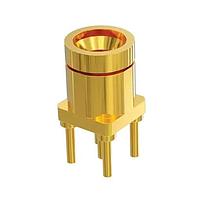 Samtec SMPM-PF-P-HG-ST-TH-1 ຕົວເຊື່ອມຕໍ່ 50 ໂອມ SMPM Plugs ເຖິງ 65 GHz