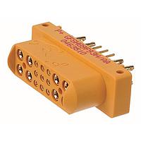 Amphenol Positronic GFSH624F3H Power to the Board Mixed Density Power Connector,6 size 16 and 24 size 22 contacts,Socket (Female),Straight Solder