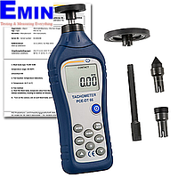 PCE DT 66-ICA ເຄື່ອງວັດແທກ (50~19.999rpm, Incl. ISO Calibration Certificate)