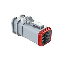 Amphenol SINE Systems AT06-6S-OMRDGRY ຕົວເຊື່ອມລົດຍົນ 6 ຕຳແໜ່ງ ປລັກທີ່ມີການຄຸດຄວາມສະຫງວນ, ປລັກ, ການປິດຢ່າງລົດລົງ, ສີເທົາ