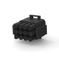 AMP Connectors - TE Connectivity 1-480708-9 ກອງປະກອບປລັກ PLUG HOUSE 12 POS BLACK UL94V-2