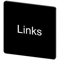 SIEMENS 3SU19000AE160AJ0 ປ້າຍປະກັດ, ປ້າຍປະກັດ INSCR. LABEL, ສີດຳ 27 X 27MM, LINKS