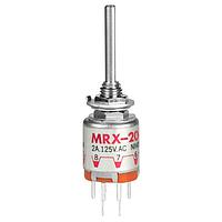 NKK Switches MRX204 ສະຫນັບສະຫນູນການສະຫນອງ DP3POSSHAFTACUTR SOLDER WHT TIP KNOB