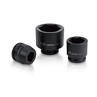 TOPTUL KABA48A5 ເຕົ້າຮັບຜົນກະທົບ Flank (1-1/2" Dr. x 105mm L=125mm)