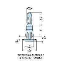 Heyco 10362F ການສະຫນັບສະຫນູນ PCB HLCBSC2-07 V-0 ທຳມະຊາດ