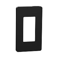 Square D SQWP141001BK ກະແຈປົກຄຸມ 1 GANG SCREWLESS MATTE WALL PLATE BK