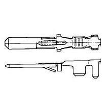 AMP Connectors - TE Connectivity 963961-2 (Cut Strip) Tab FF-FLACHSTECKER2,8 ຕັດລອດ 100 ຊິ້ນ