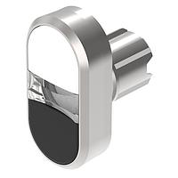 EAO 45-2J31.26V0.000 Switch Actuators Double pushbutton actuator white-black lenses level with front ring momentary front/housing metal