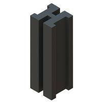 Essentra Components SQLEDS1-4-26 ຕວງຫຼີ້ນ LED Led Spacer,T-1,ສີດຳ,1/4 inSpc