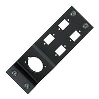 NEUTRIK NZPFD-4SC-S ແຜ່ນຟຣີມ, SC Simplex Z-PANEL FRAME PLATE ສີດຳ 41 D & 4SC