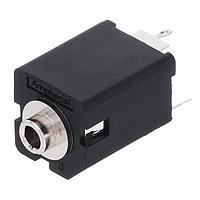 Amphenol Audio ACJS-NV35-3S ຕົວເຊື່ອມໂທລະສັບ VERT CHASIS CONN PLSTC MNT Needle CNT