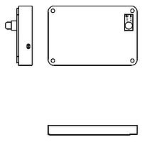 Eagle Plastic Devices 12PH331-IP-GR ຖານຖືກແບດເຕີຣີ ກັນນ້ຳ IP65 3XAA ມີຝາປົກກັນ ແລະ ສະຫນັບສະຫນູນ