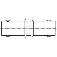 AMP Connectors - TE Connectivity 414795-1 ຕົວແປ RF - ໃນຊຸດ JACK ADAPTER, COML BNC