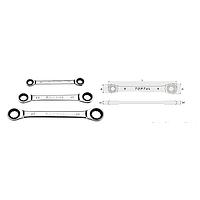 TOPTUL AEAR0809 Ratchet Double Ring Wrench (8x9 mm)