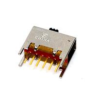 P&B MSS2200G04 ສະວິດ DPDT 2POS TOP T/H SLIDE SWITCH
