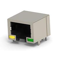 AMP Connectors - TE Connectivity 1734324-3 Modular RJ45 8P/8C Y/G LED ປົກກະຕິ 30u"Au