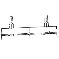Alpha (Taiwan) RA45D2F-210-15D1-B100K ສ୍ଲାଇଡ໌ ໂພເຕນຊຽມຕ໌/ເຟດເອີ Dual Rail Dual Unit Travel 45mm 100K