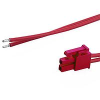 Molex 226245-1024 Discrete Wire Mini-Fit Versa Color-to-Pigtail  CBL ASSY 4.2P DR 600mm Lgth 2 Ckt ແດງ