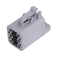 Amphenol SINE Systems ATP04-6P-CAP ຝາປອງຝຸ່ນອຸປະກອນ 6 ຕໍ່ຕຳແໜ່ງ ສີເທົາ