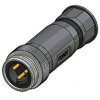 Amphenol CONEC 41-00004 ຕົວເຊື່ອມມາດຕະຖານຮູບວົງມົນ 2P 7/8 ປລັກຟິວດແອດຕແຊບແອັກຊຽວ
