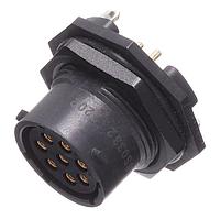 Amphenol SINE Systems RTS714ND8S0332 ຕົວເຊື່ອມຕໍ່ Receptacle, Jam Nut SZ14