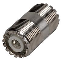 HUBER+SUHNER 31_UHF-0-0-1/022_-E ຕົວແປງ RF - ໃນຊຸດ UHF jack(f) ເປັນ UHF jack(f)