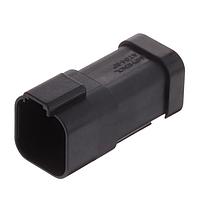 Amphenol SINE Systems AT04-6P-EC01BLK ຕົວເຊື່ອມຕໍ່ 6 ຂາ ຮັບກັບຝາປິດສີດຳ