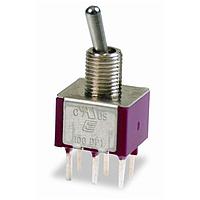 E-Switch 100DP5T1B6M2QE ສະຫນັບສະຫນູນ Toggle DPDT ON-OFF-(ON) PC