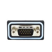 NorComp HDF-R15-113L461 ຂໍ້ມູນສູງ D-Sub Connectors 15 pin R/A solder M FL 4-40 thrd brkt