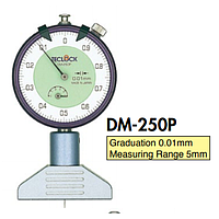 TECLOCK DM-250P ເຄື່ອງວັດແທກຄວາມເລິກ (5mm/0.01m)