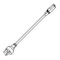 Volex 2106H 10 C3 ສາຍພະລັງງານ AC 10A/250V ອອສເຕຣເລຍ 8FT (2.5m) ສີດຳ