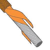 OMEGA HTMG-1CU-312S/C-250 ສາຍຮີດເຕີ, ການປ້ອງກັນການປ່ອຍແຮງຕ່ຳ ຜ່ານເສັ້ນເສື້ອເກົາຫຼີກັບການປ້ອງກັນມິກາ (250 ft, 300 V, 12 AWG)