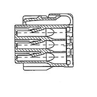 Yazaki 7123792340 ຮາວຊິ້ງ CONN 12P 070 SWP LT GRY
