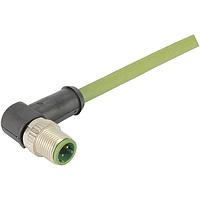 HARTING 21349494405010 ເສັ້ນສາຍເຊນເຊີ / ເສັ້ນສາຍອັກຊັວເຕີ M12-D 4PIN M/M RA DBL END 1.0M PVC