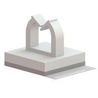 Essentra Components MWSEB-1-19A-RT ອຸປະກອນຕິດຕັ້ງສາຍແລະເຄື່ອງສົມມຸດ Micro Wire Saddle,Adh Mnt,Natural
