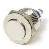 E-Switch PV1H240NN ຕ້ານການທຳລາຍ Anti-vandal, SPST, Off-(On), ຕິດຕູ້, ດ້ານໜ້າ, ນິເຄວ, IP65