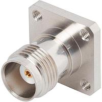 Amphenol SV Microwave SF1102-6002 ຕົວແປ RF - ລະຫວ່າງຊຸດ SMA F ເຖິງ PTNC F Adapter, 4 ຮອນ