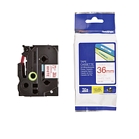 BROTHER TZe-262 36mm TZe-Tape ສີແດງເທິງສີຂາວ