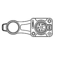 REAN RRX5F-Z-001-0 ປຸ່ມຮັບ 3P F XLR RCPT D-FLNG IP65 ສີດຳ/ບໍ່ມົນ