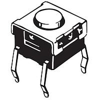 Omron Electronics B3W-1020 ປຸ່ມກົງຮູບວົງມົນ SPST ຂະໜາດນ້ອຍ 0.05A 24VDC