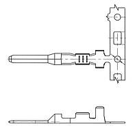 Yazaki 71141470 ຂໍ້ຕໍ່ TERM 070 SDL M 1.8MM UNSLD