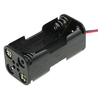 Eagle Plastic Devices 12BH444-GR ຄລິບແບດເຕີຣີ 4XAAA ສີດຳ 150MM LD