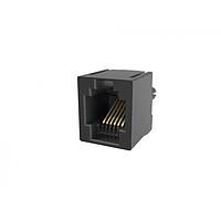 Amphenol Commercial Products RJE08166041MH ຕົວເຊື່ອມຕໍ່ແບບມົດູລາ / ຕົວເຊື່ອມຕໍ່ Ethernet ພອດເດີ່ນຳເຂົ້າມົດູລາເຈັກ - ຕັ້ງຕົວຢ່າງຕັ້ງຕົວ, ຕົວເຊື່ອມຕໍ່ຂາຍເຂົ້າ 6P6C, ບໍ່ມີການປ້ອງກັນສະປອງ.