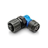 Amphenol Tuchel C016 20F003 100 10 ຕົວເຊື່ອມ 3+PE FEM R/A ສີຟ້າ ກະກູ້ ສີເງິນ ຕິດຕໍ່